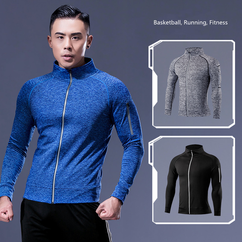 Running Jogging Gear - Men's Running Workout Jacket, Training Zipper