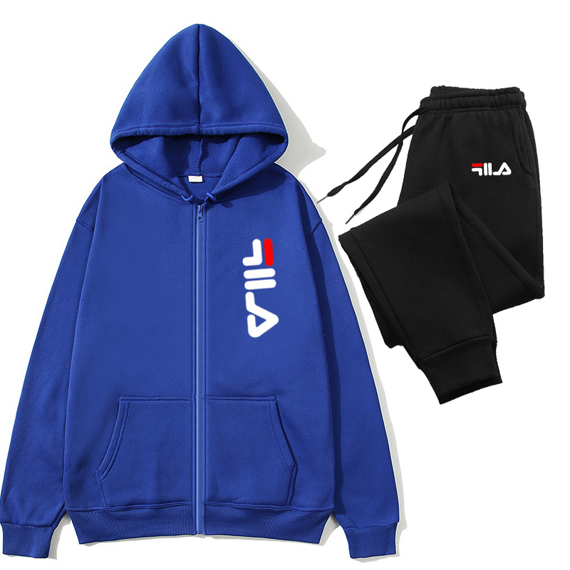 Running Gear For Men - Men's 2 Piece Tracksuit Zipper Cardigan