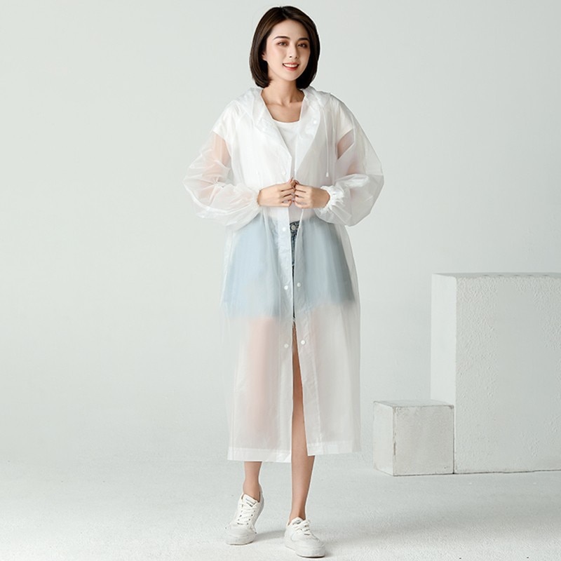 1pc Hooded Rain Coat Women Men - Running Gear Rain recension och pris