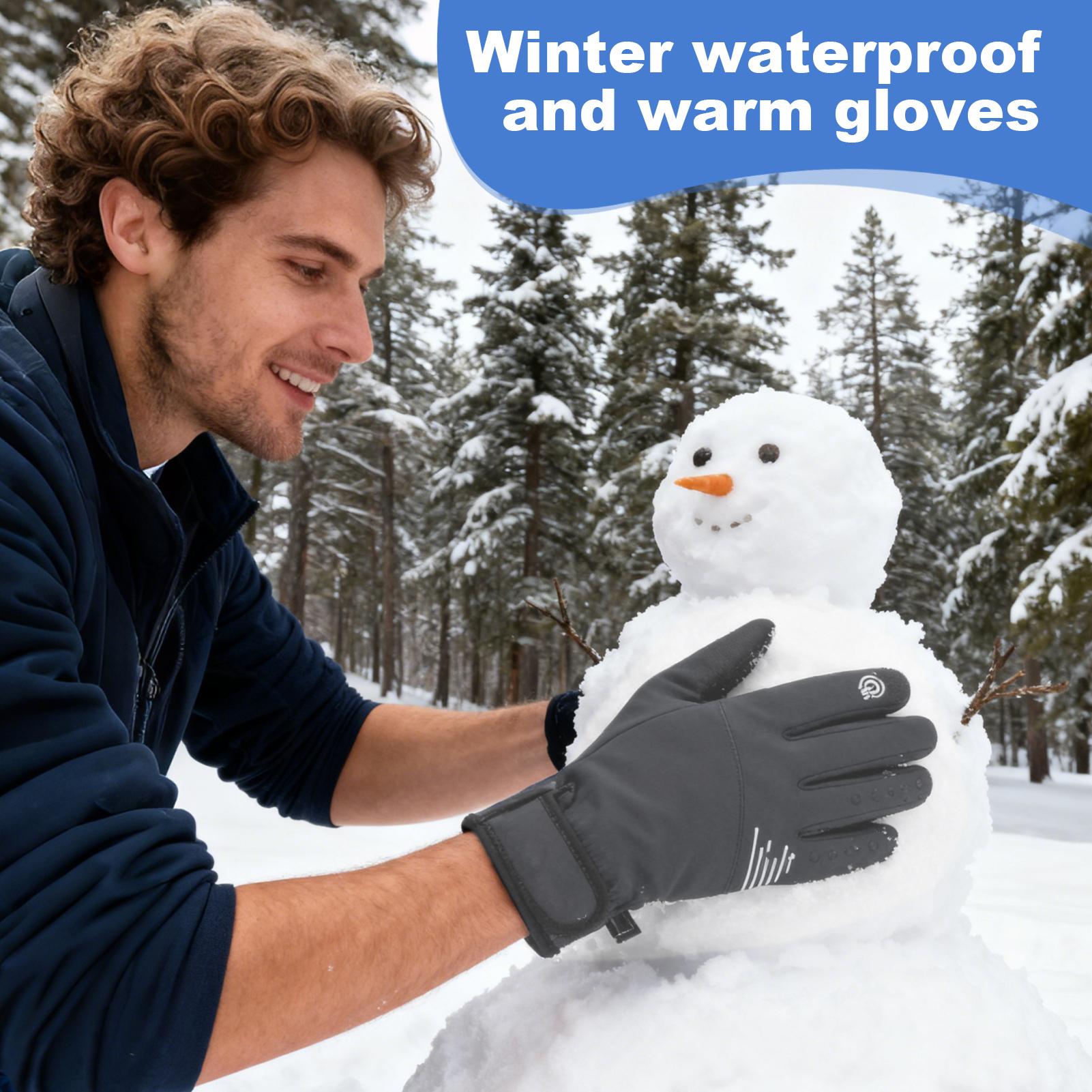 Warm Gloves Windproof Touchscr - Running Gear In Snow recension och pris