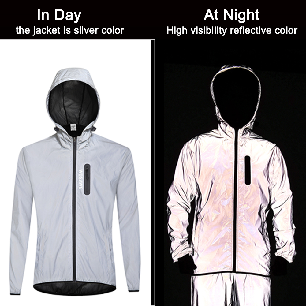 WOSAWE Men's Fully Reflective  - Running Gear Rain recension och pris