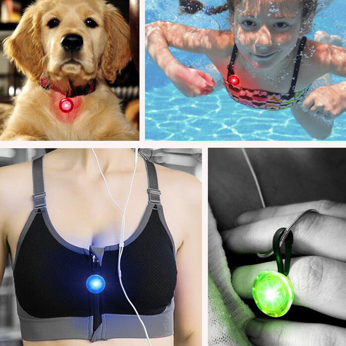 2Pcs Super Bright Mini LED Saf - Running Gear Rain recension och pris