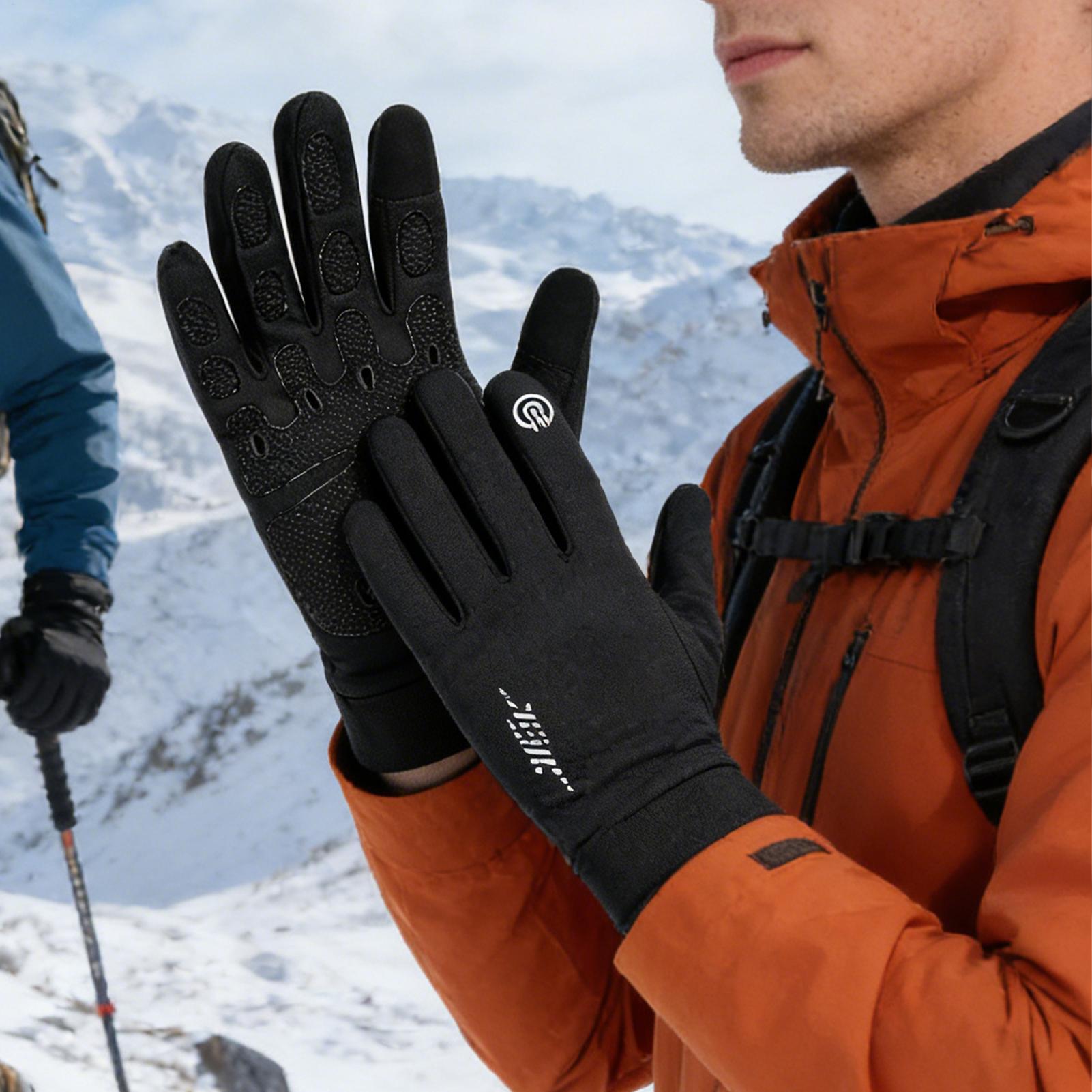 Warm Biking Gloves Full Finger - Running Gear In Snow recension och pris