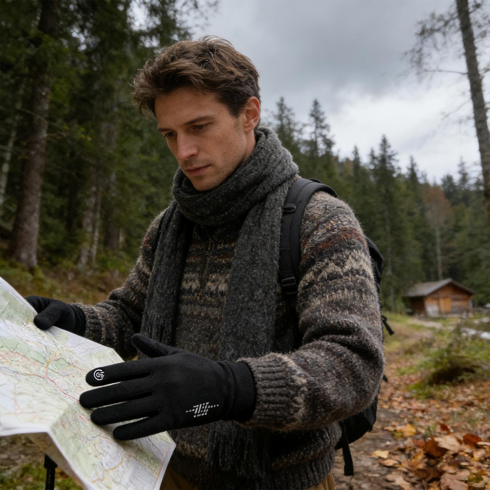 Warm Biking Gloves Full Finger - Running Gear In Snow recension och pris