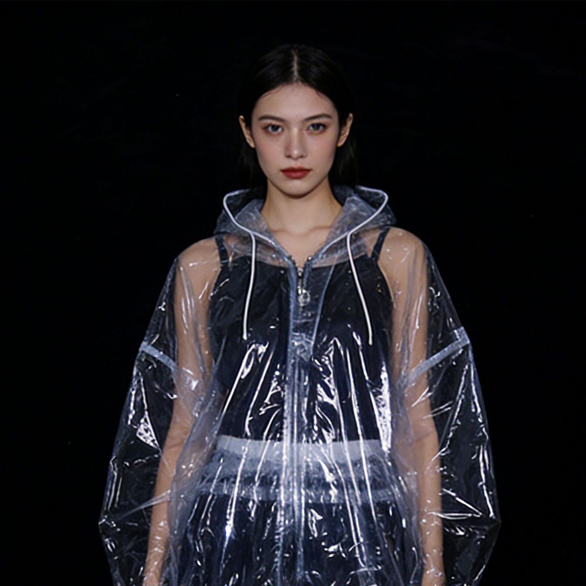Women Man Hooded Clear PVC Wat - Running Gear Rain recension och pris