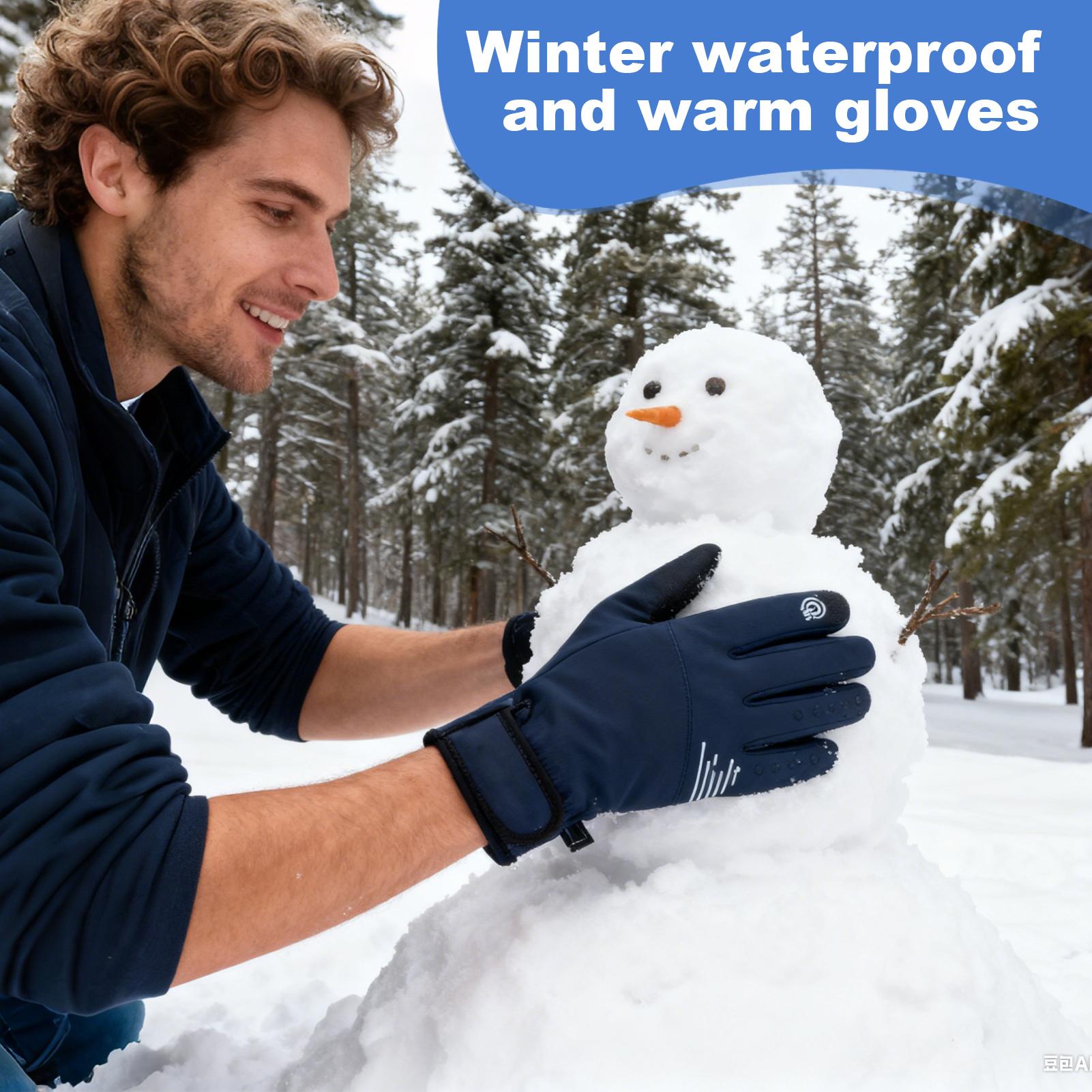Winter Gloves Women Windproof  - Running Gear In Snow recension och pris