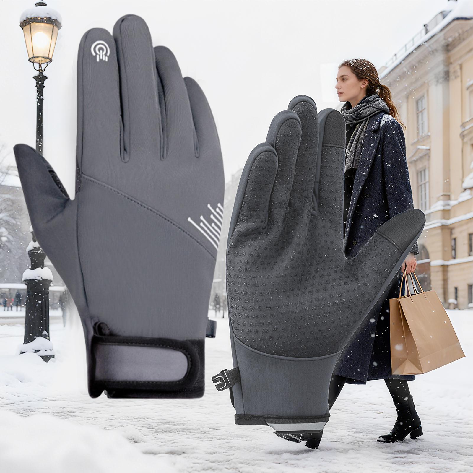 Winter Gloves Women Windproof  - Running Gear In Snow recension och pris
