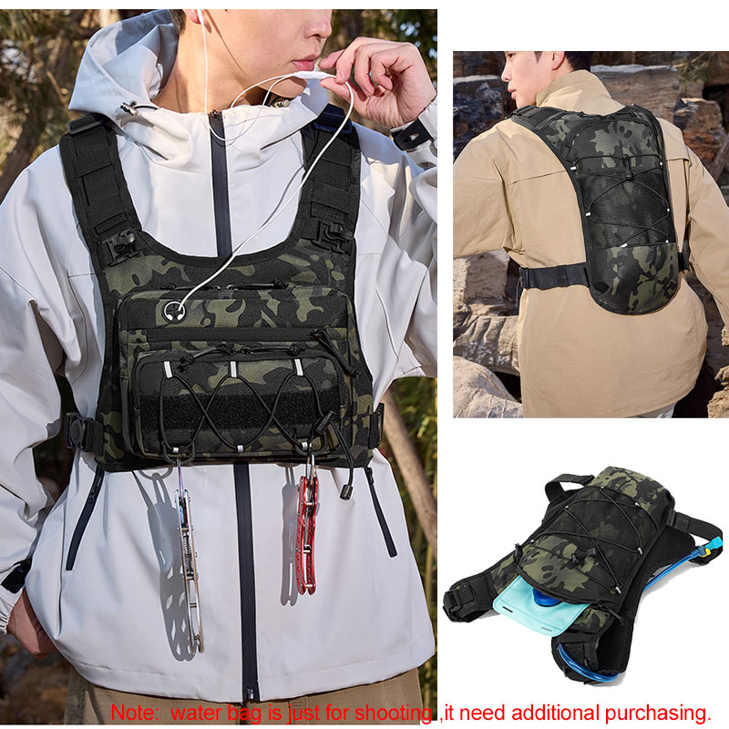 Tactical Bag Front Chest Rig V - Running Hydration Vest recension och pris
